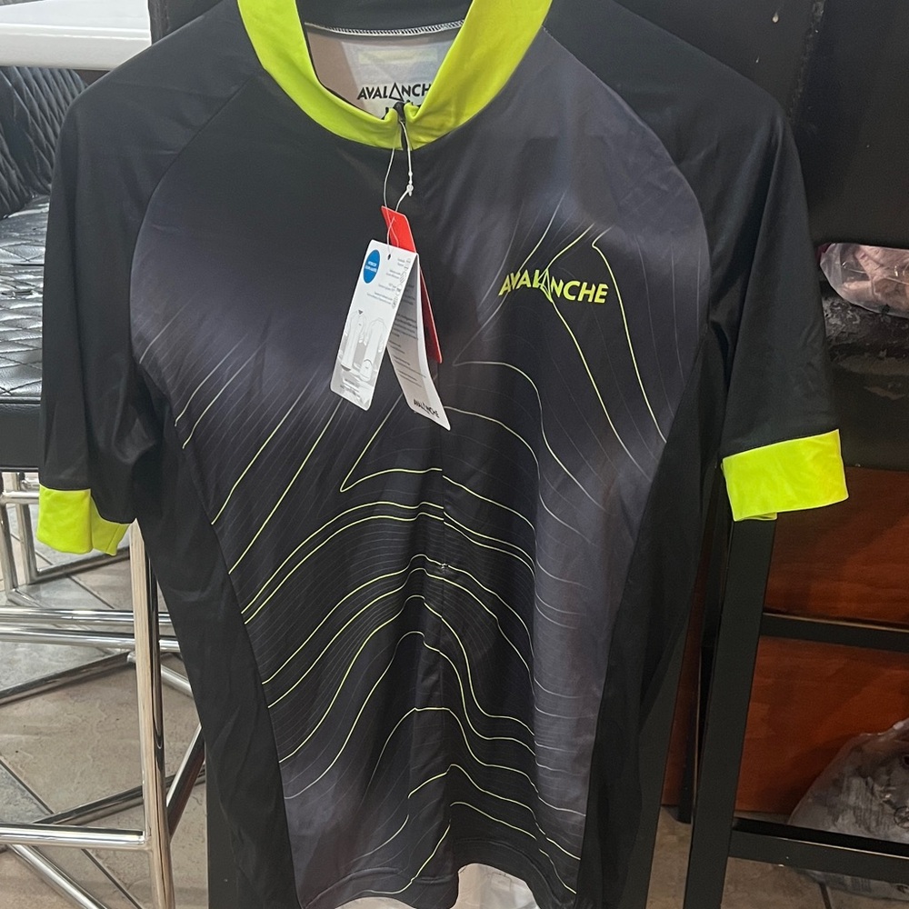 Avalanche Black and Neon Cycling  Brand new with tags size M has pockets